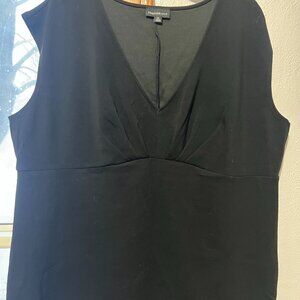 Fortune & Ivy black dress shirt, V neck style material has some stretch to it.